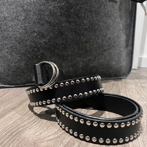 Dynamite Black Belt with Silver Studs